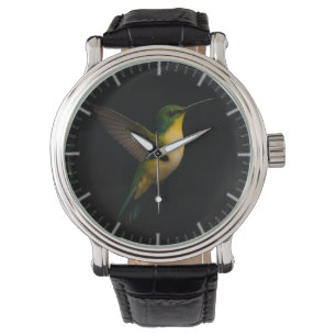 Black 4 Luxe Wrist watch with Flying Bird
