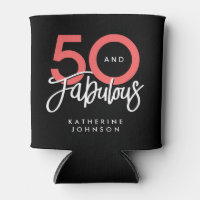 Black 50 and Fabulous Modern 50th Birthday