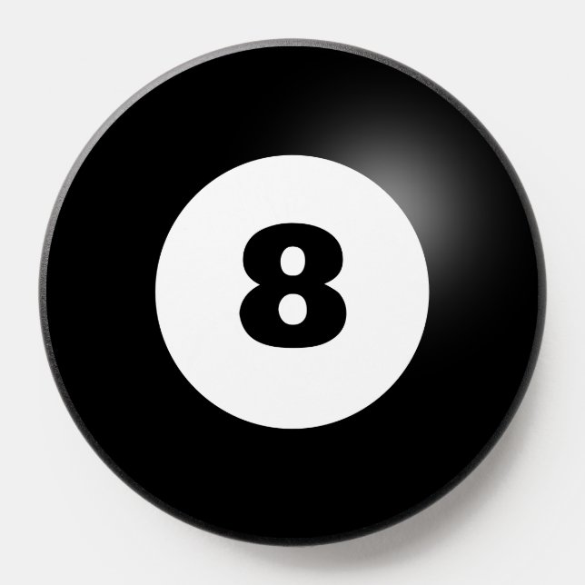 Black 8 Ball Pool | Billiard Game PopSocket (Popsocket)