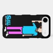 Black 8-bit T&C iPhone 4 Case (Back (Horizontal))