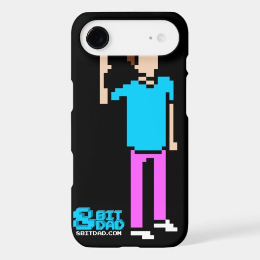 Black 8-bit T&C iPhone 4 Case (Back)
