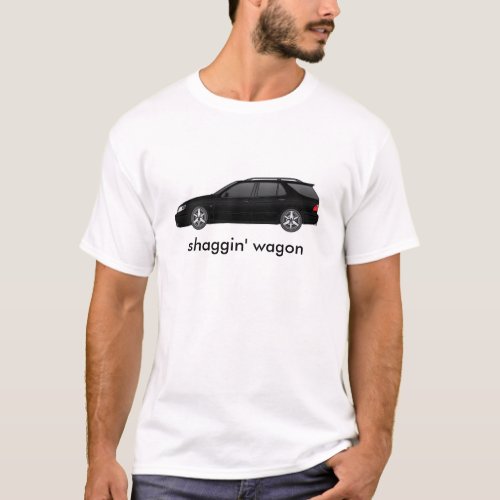 black 9_5 wagon 2004 shaggin wagon T_Shirt