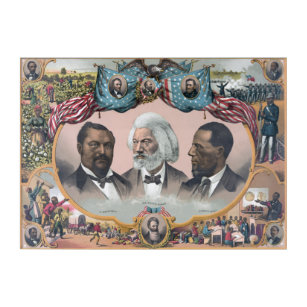 Black Abolitionist Heroes, Bailey Douglass Acrylic Print