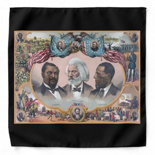 Black Abolitionist Heroes Bailey Douglass Bandana