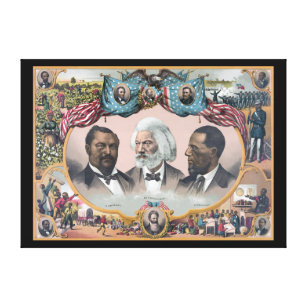 Black Abolitionist Heroes, Bailey Douglass Canvas Print