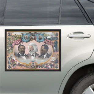 Black Abolitionist Heroes, Bailey Douglass Car Magnet