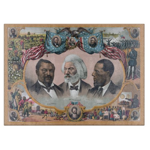 Black Abolitionist Heroes Bailey Douglass Cutting Board