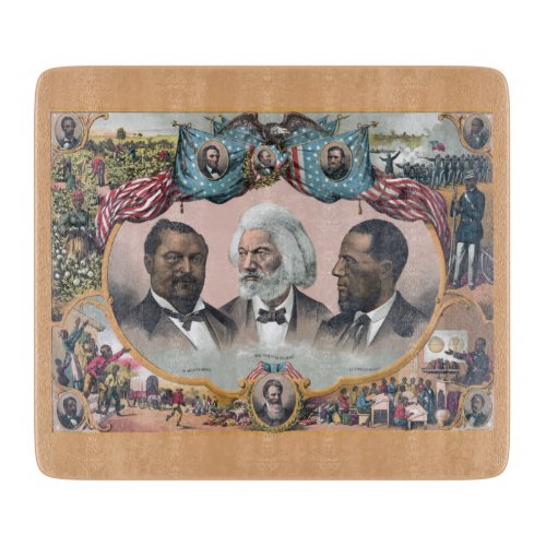 Black Abolitionist Heroes Bailey Douglass Cutting Board