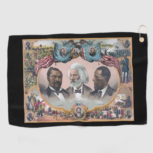 Black Abolitionist Heroes Bailey Douglass Golf Towel