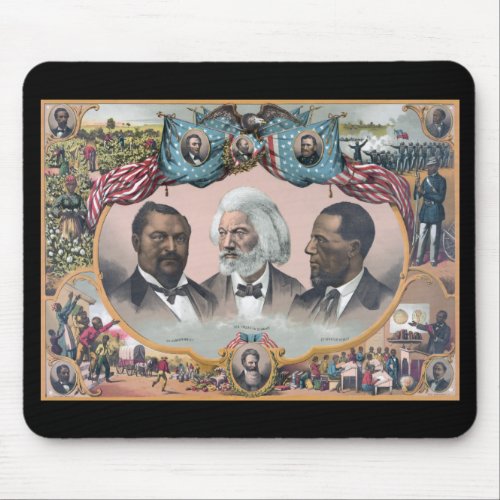 Black Abolitionist Heroes Bailey Douglass Mouse Pad