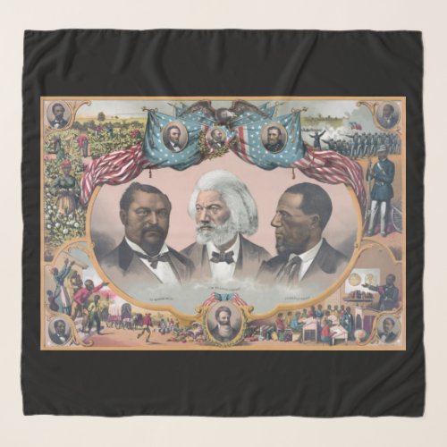 Black Abolitionist Heroes Bailey Douglass Scarf