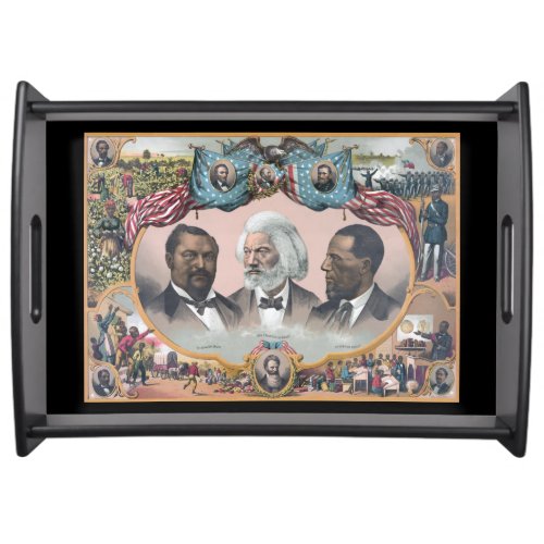 Black Abolitionist Heroes Bailey Douglass Serving Tray