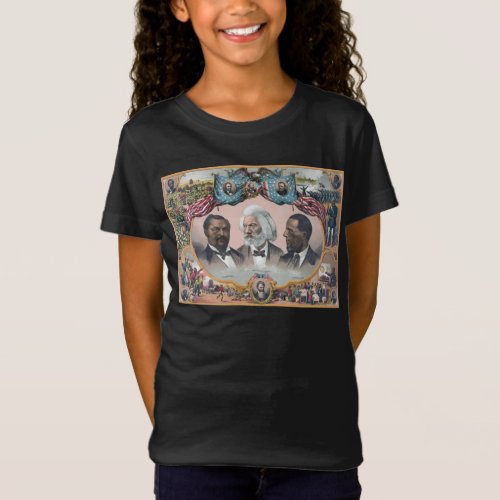 Black Abolitionist Heroes Bailey Douglass T_Shirt