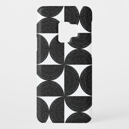 Black abstract 60s style seamless pattern Case_Mate samsung galaxy s9 case