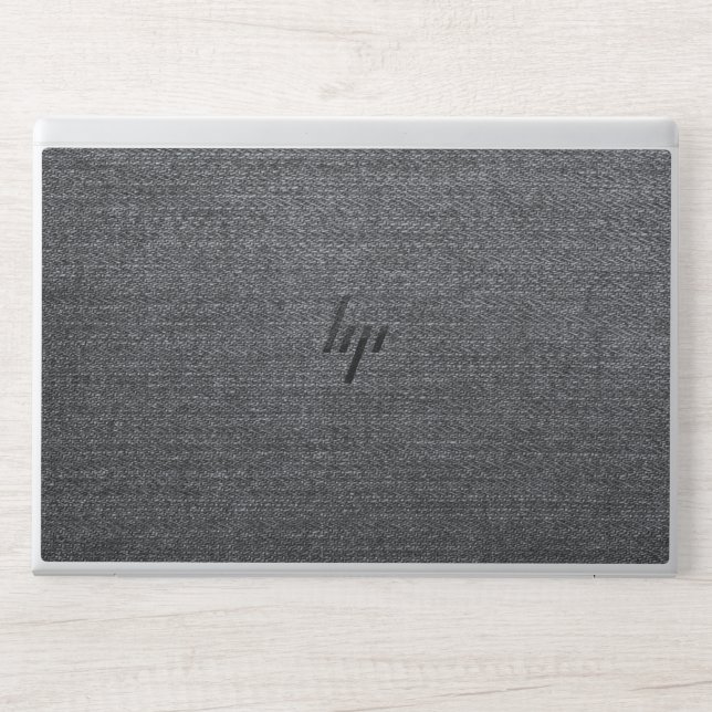 black abstract HP laptop skin (Front)