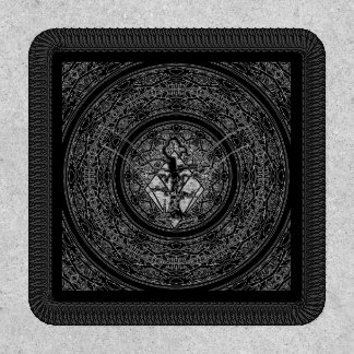 Black Abstract Old Withered Tree Patch