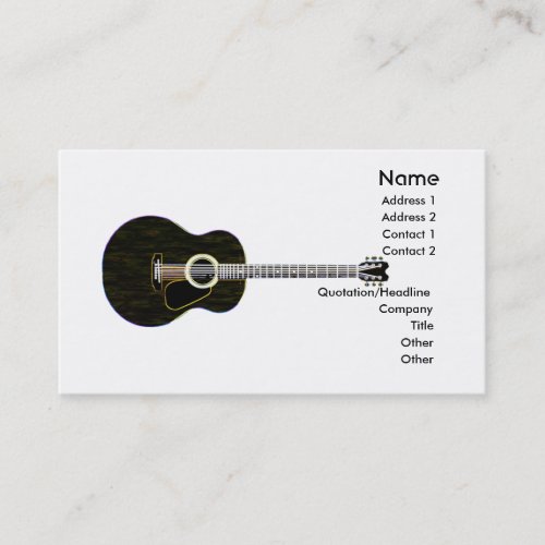 Dark Guitar - Business Business Card