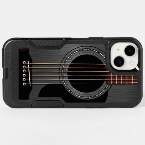 Black Acoustic Guitar OtterBox iPhone 14 Plus Case
