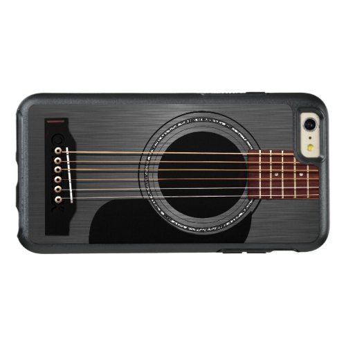 Black Acoustic Guitar OtterBox iPhone 66s Plus Case