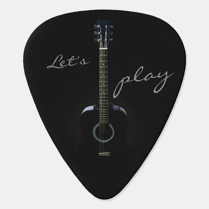Black Pick Holder & Acrylic Case Black Display Card For Guitar Pick 