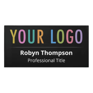 Black Acrylic Large Name Plate Company Logo Office Door Sign