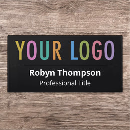 Black Acrylic Large Name Plate Company Logo Office Door Sign