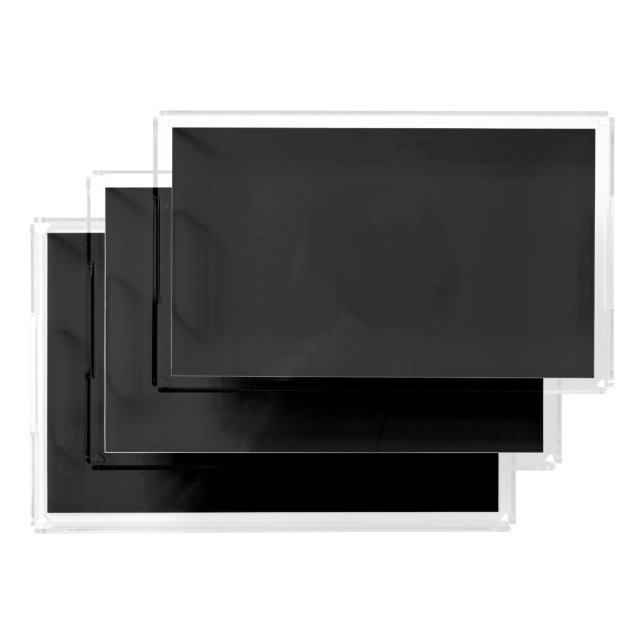 Black Acrylic Tray (Set)