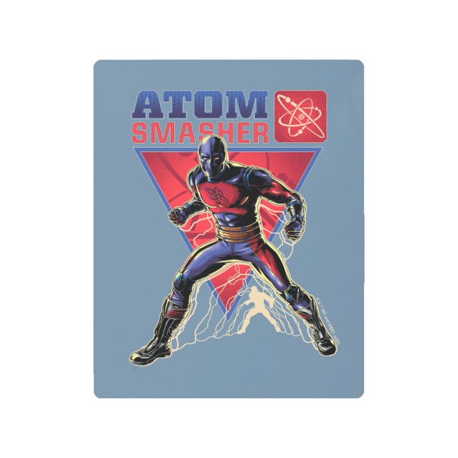 Black Adam | Atom Smasher Character Graphic Metal Print (Front)
