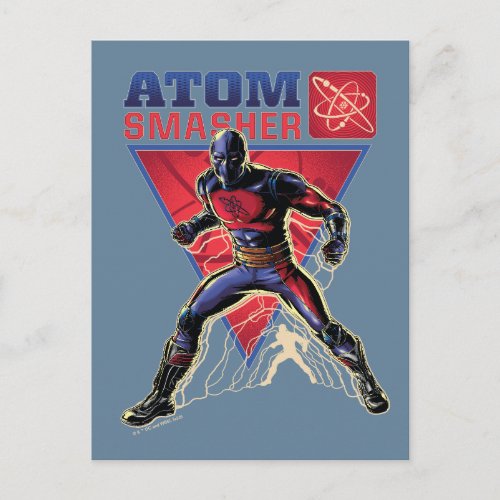 Black Adam  Atom Smasher Character Graphic Postcard