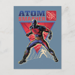 Black Adam Atom Smasher Character Graphic Postcard
