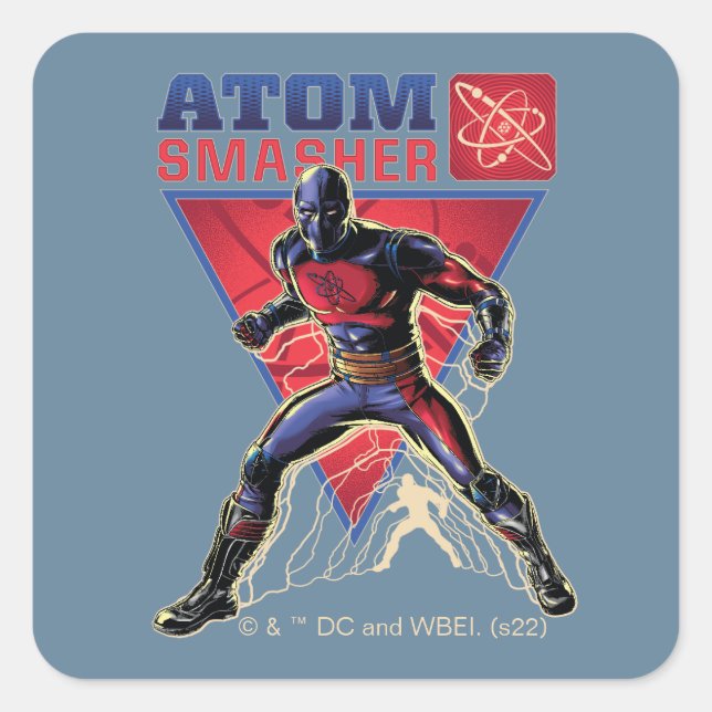 Black Adam | Atom Smasher Character Graphic Square Sticker (Front)