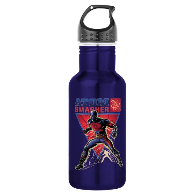 Black Adam | Atom Smasher Character Graphic Stainless Steel Water Bottle (Front)