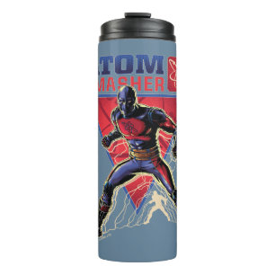 Black Adam Atom Smasher Character Graphic Thermal Tumbler