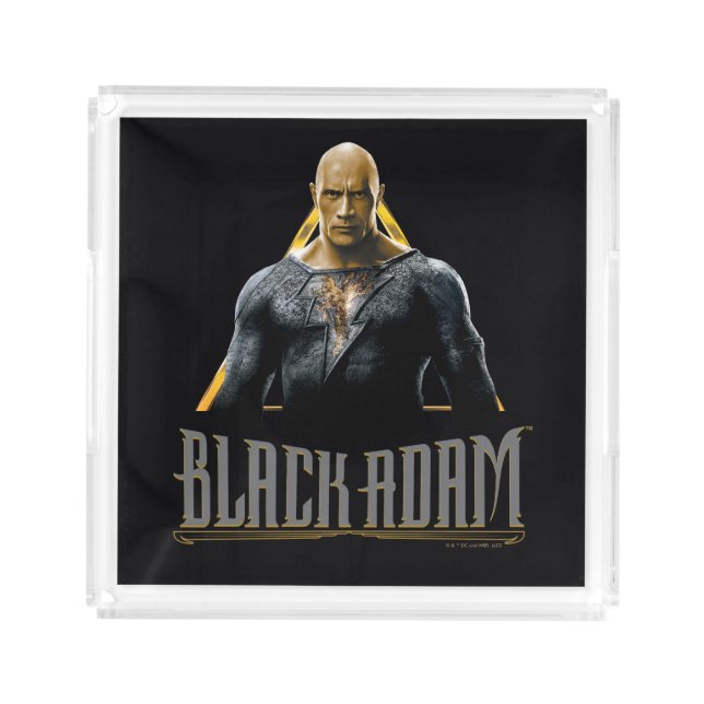 Black Adam Character and Name Graphic Acrylic Tray (Front)