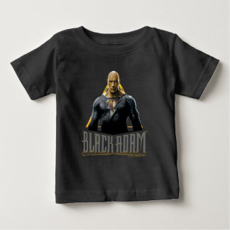 Black Adam Character and Name Graphic Baby T-Shirt
