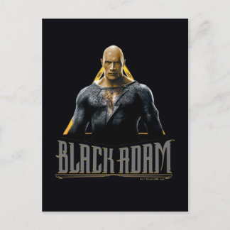 Black Adam Character and Name Graphic Postcard