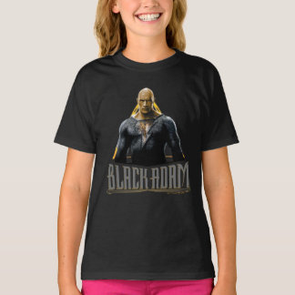 Black Adam Character and Name Graphic T-Shirt