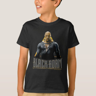 Black Adam Character and Name Graphic T-Shirt