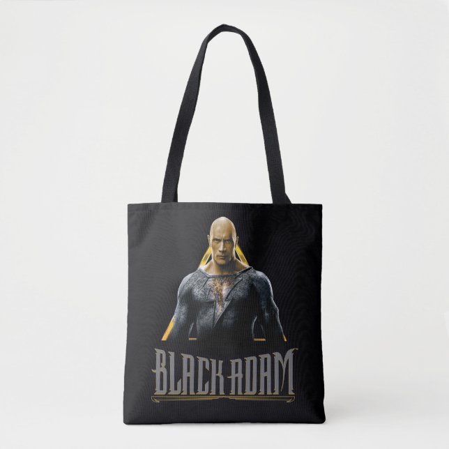 Black Adam Character and Name Graphic Tote Bag (Front)