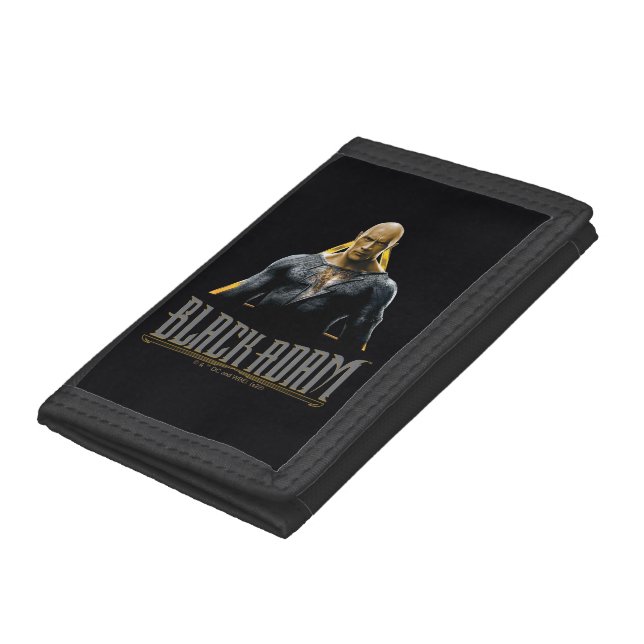 Black Adam Character and Name Graphic Trifold Wallet (Bottom)