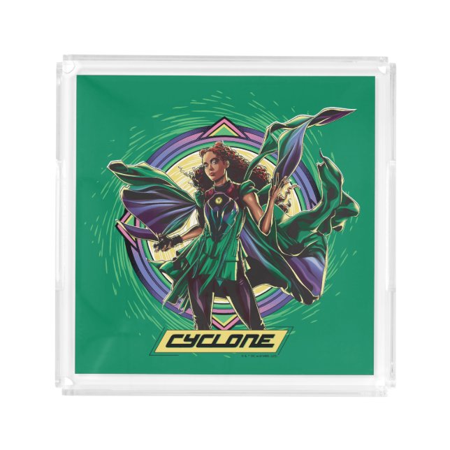 Black Adam | Cyclone Character Graphic Acrylic Tray (Front)