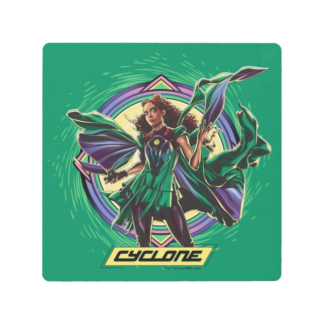 Black Adam | Cyclone Character Graphic Metal Print (Front)