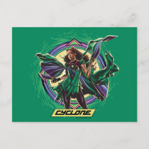 Black Adam Cyclone Character Graphic Postcard