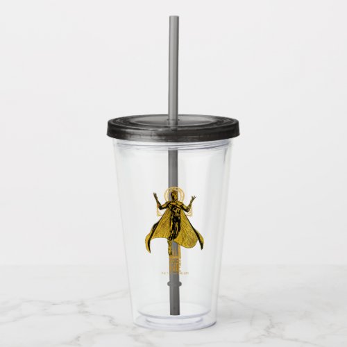 Black Adam  Doctor Fate Character Graphic Acrylic Tumbler