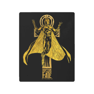 Black Adam Doctor Fate Character Graphic Metal Print