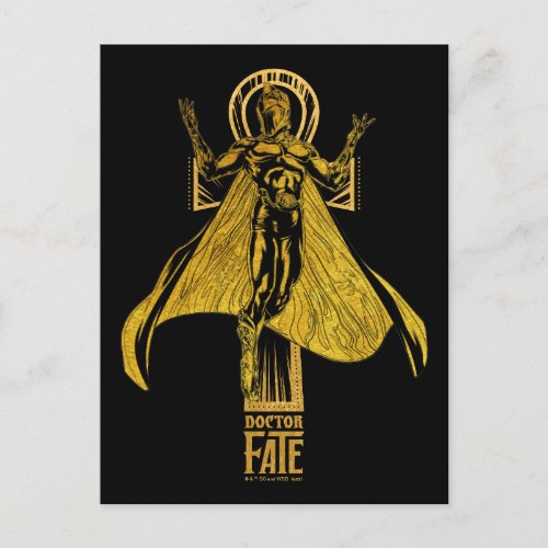 Black Adam  Doctor Fate Character Graphic Postcard