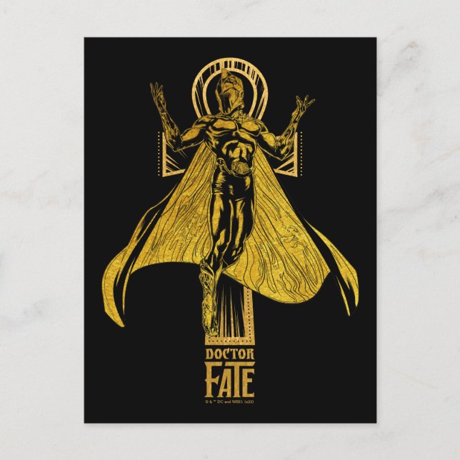 Black Adam | Doctor Fate Character Graphic Postcard (Front)