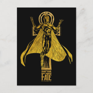 Black Adam Doctor Fate Character Graphic Postcard