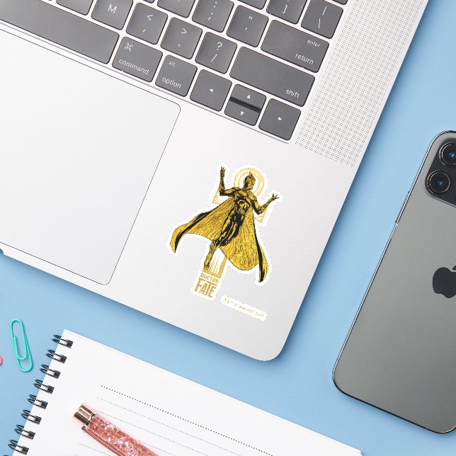 Black Adam | Doctor Fate Character Graphic Sticker (Laptop w/ iPhone)