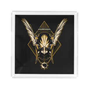 Black Adam Hawkman Helmet Graphic Acrylic Tray